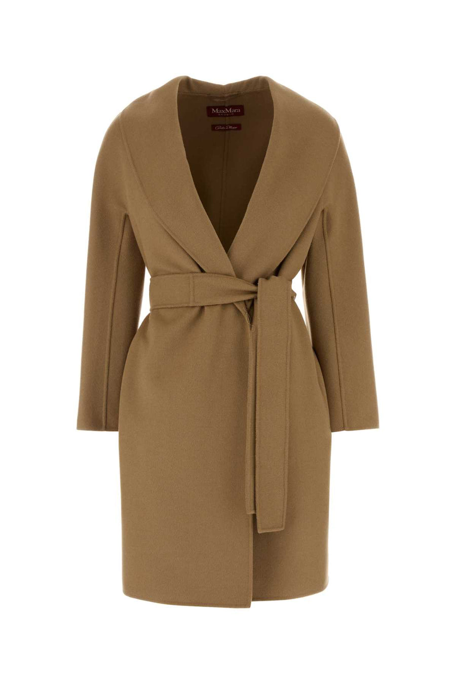 Mm Studio Exterior: 88% Virgin wool 6% Silk 6% Cashmere coat in beige