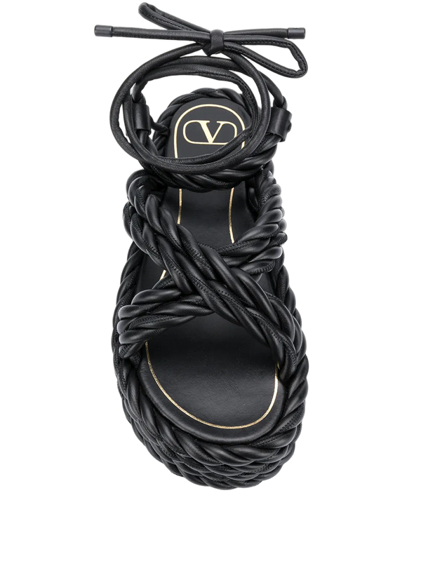 Valentino Leather sandal in black