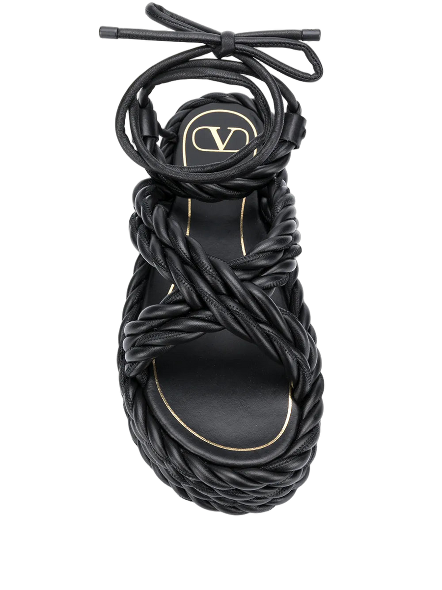 Valentino Leather sandal in black