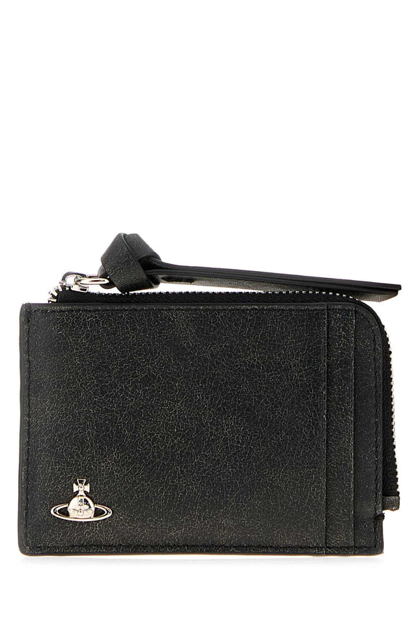 Vivienne Westwood Holder Exterior: 100% Leather card case in black
