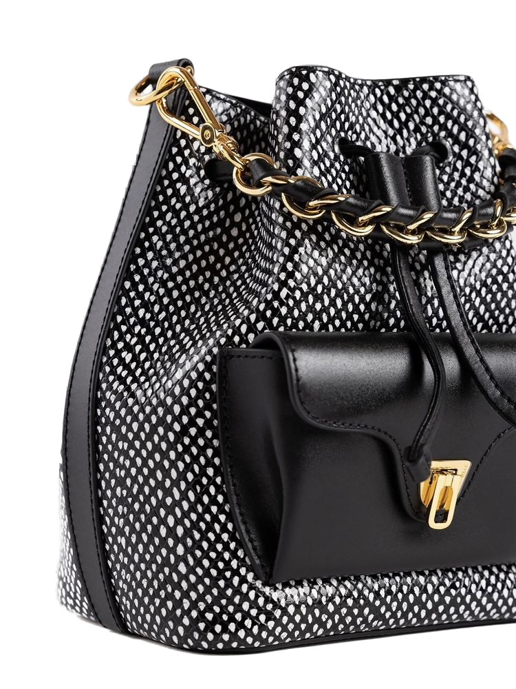 Coccinelle 70% Calf Split Leather shoulder bag in black