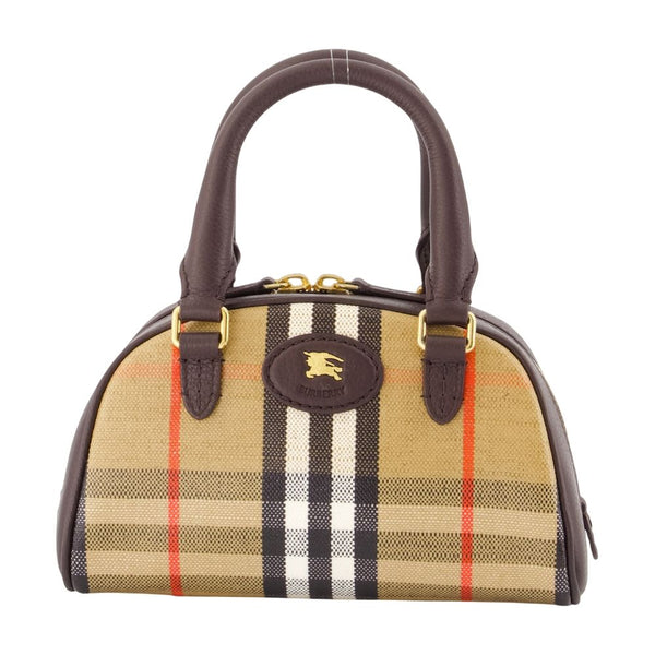 Burberry Cotton top handle bag in beige