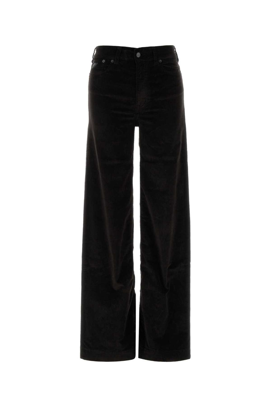 Dark Brown Stretch Corduroy Palazzo Pant Chocolatebrown Jean