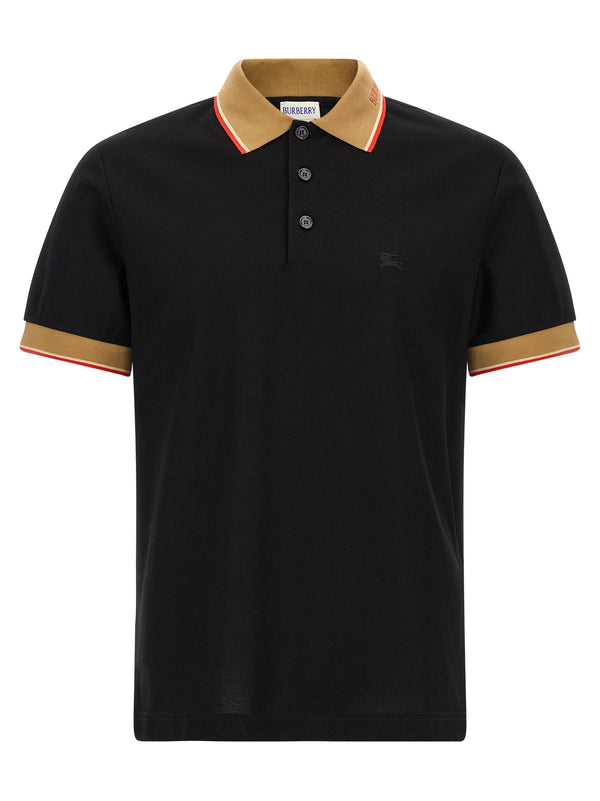 Black Cotton Polo Shirt