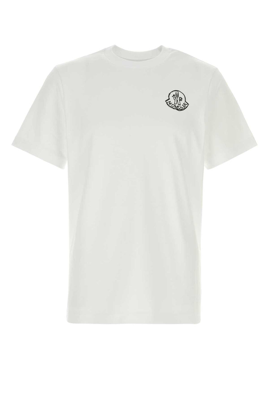 White Cotton T-Shirt 00a Exterior