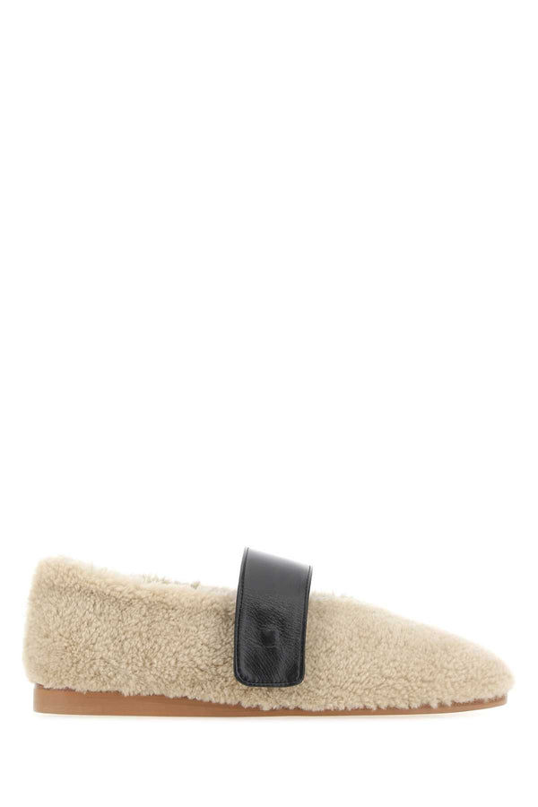Beige Teddy Mary Jane Ballerinas 0269 Ballerine