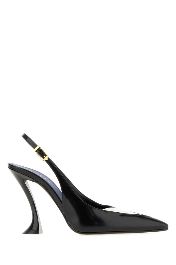 Lanvin Aperta Exterior: 100% Calf; Interior: 100% Calf; Sole: Leather pump in black