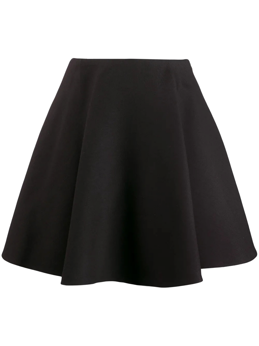 Valentino Crepe skirt in black