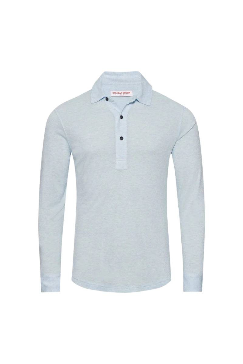 Orlebar Brown 85% Cotton polo in blue
