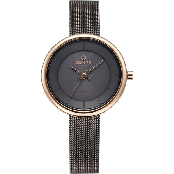 Obaku Stainless steel case watch in black