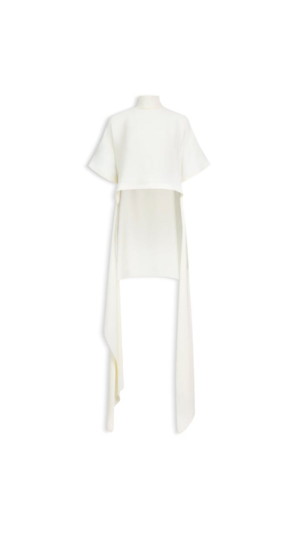 Maison AlaïA Viscose satin blouse in beige