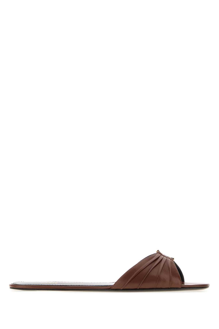 Brown Nappa Leather Babylone Slippers Aestheticbrown Scarpe Con Tacco