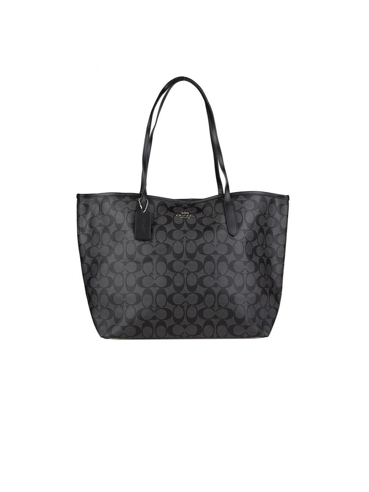 Coach 100% Smooth Leather tote bag in gray