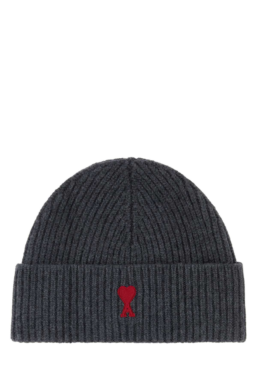 Graphite Wool Beanie Hat Grischinerouge Exterior: Virgin Cuffie
