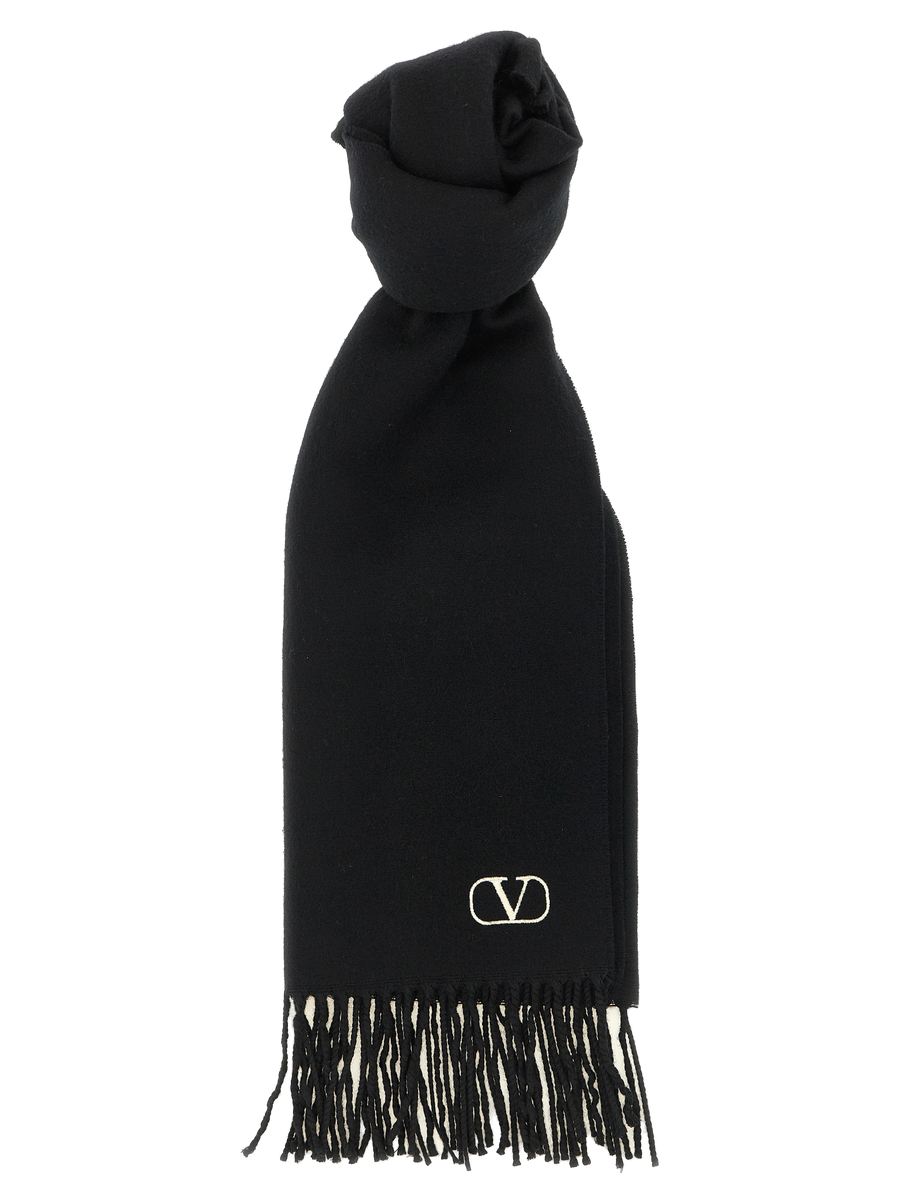 Valentino Garavani 100% Cashmere scarf in black