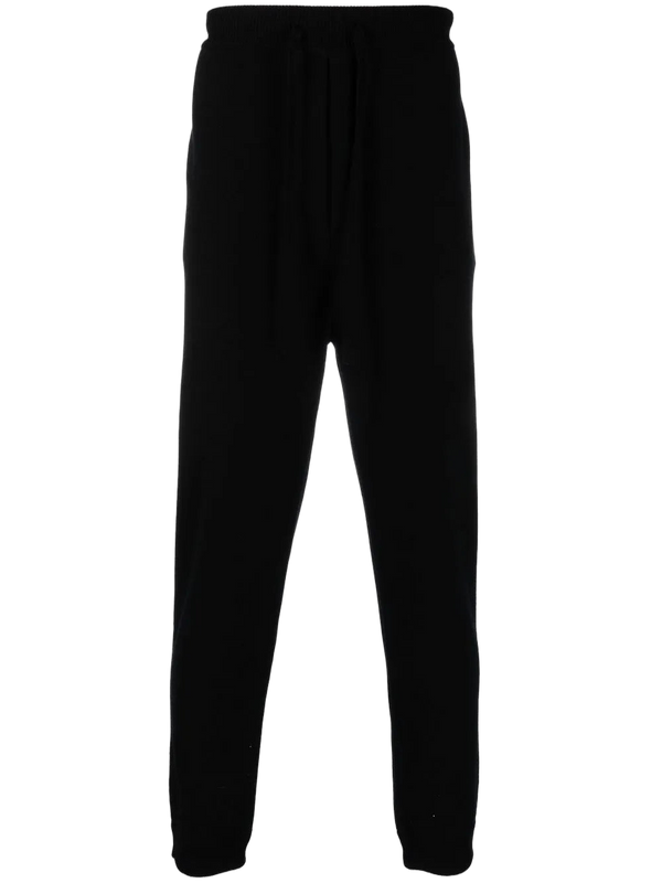 Valentino Cashmere-virgin wool blend joggers in black