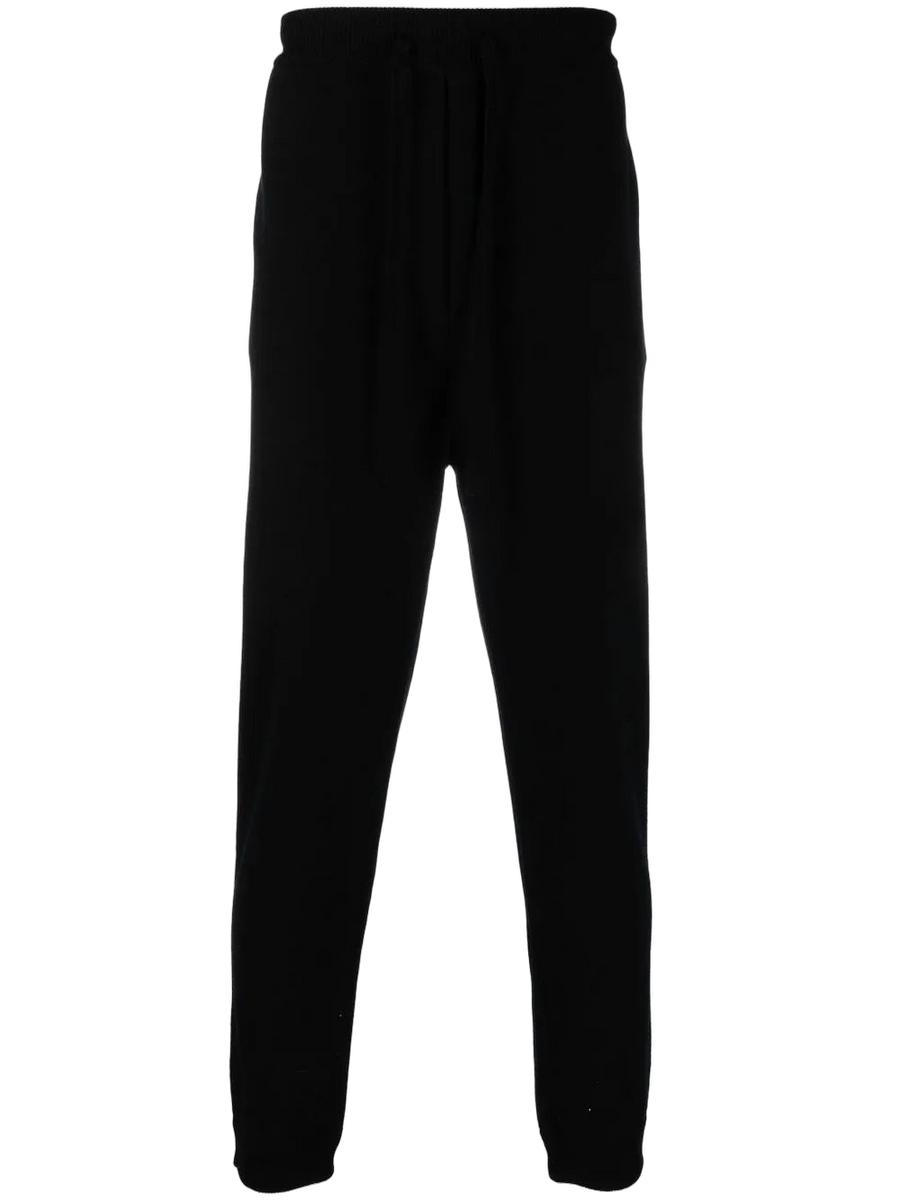 Valentino Cashmere-virgin wool blend joggers in black