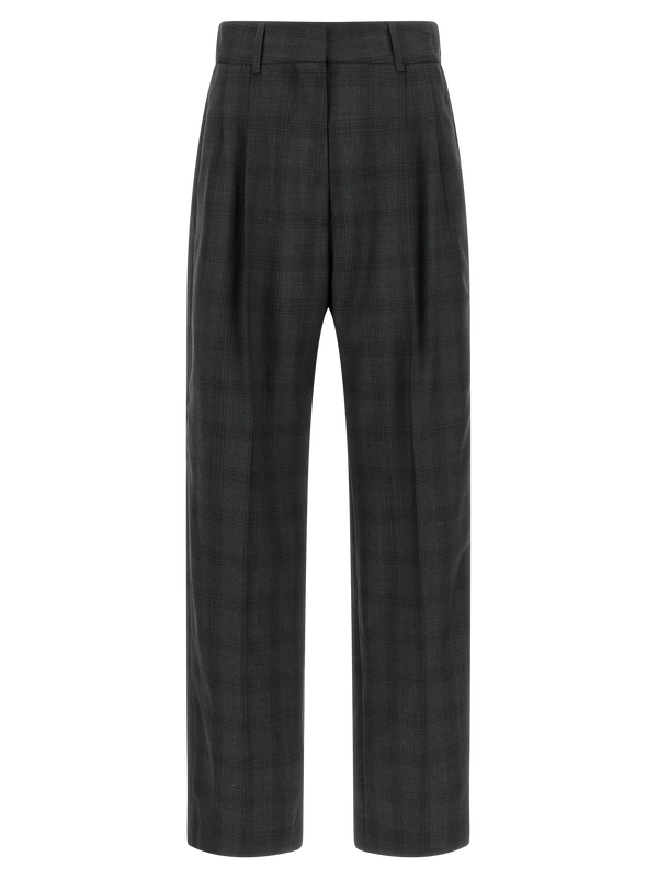 Gray Virgin Wool Dress Pants