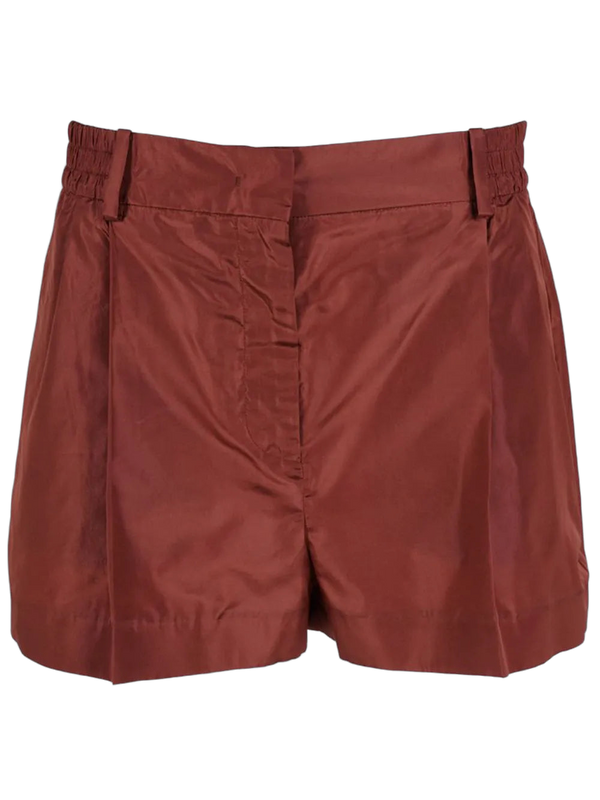 Valentino Silk shorts in brown