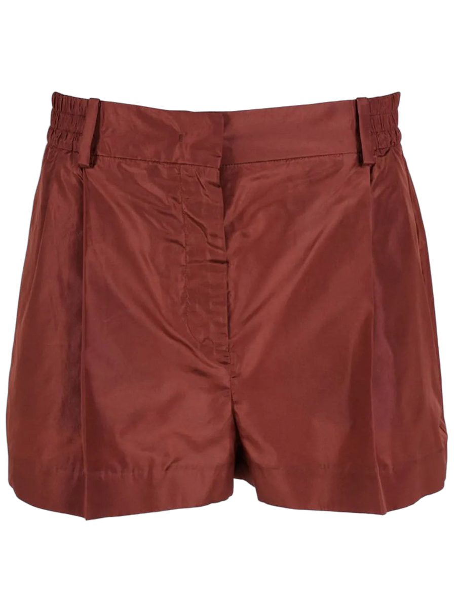 Valentino Silk shorts in brown