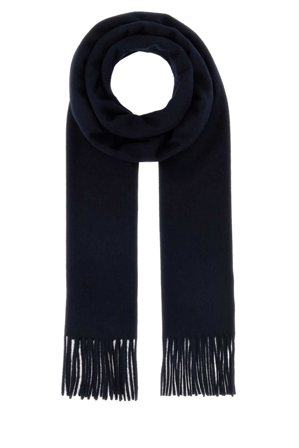 Max Mara 100% Cashmere scarf in navy