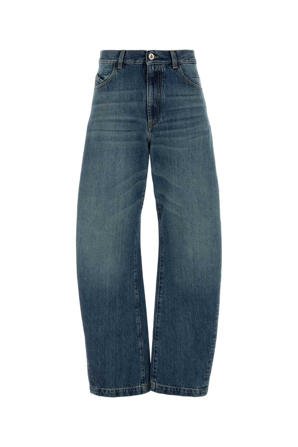 The Attico Pant 100% Cotton jeans in blue