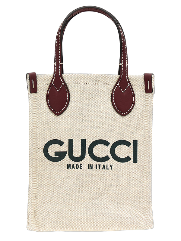 Gucci 59% polyurethane tote bag in beige