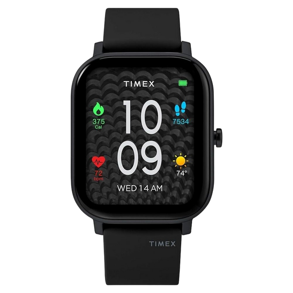 Timex Silicone Strap smart watch in black