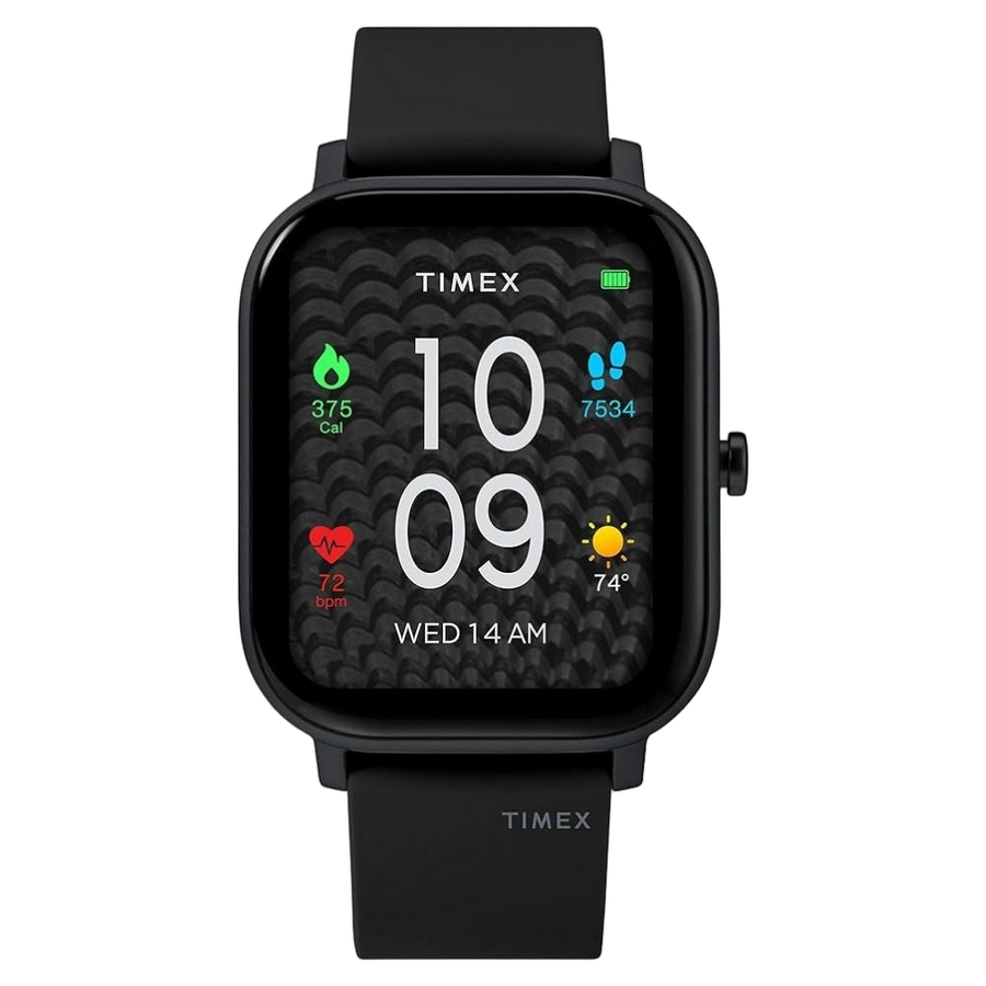 Timex Silicone Strap smart watch in black