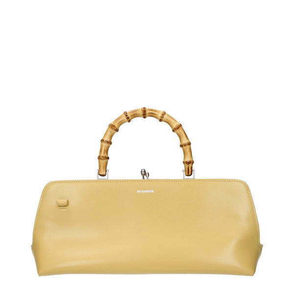 Jil Sander Leather crossbody bag in yellow