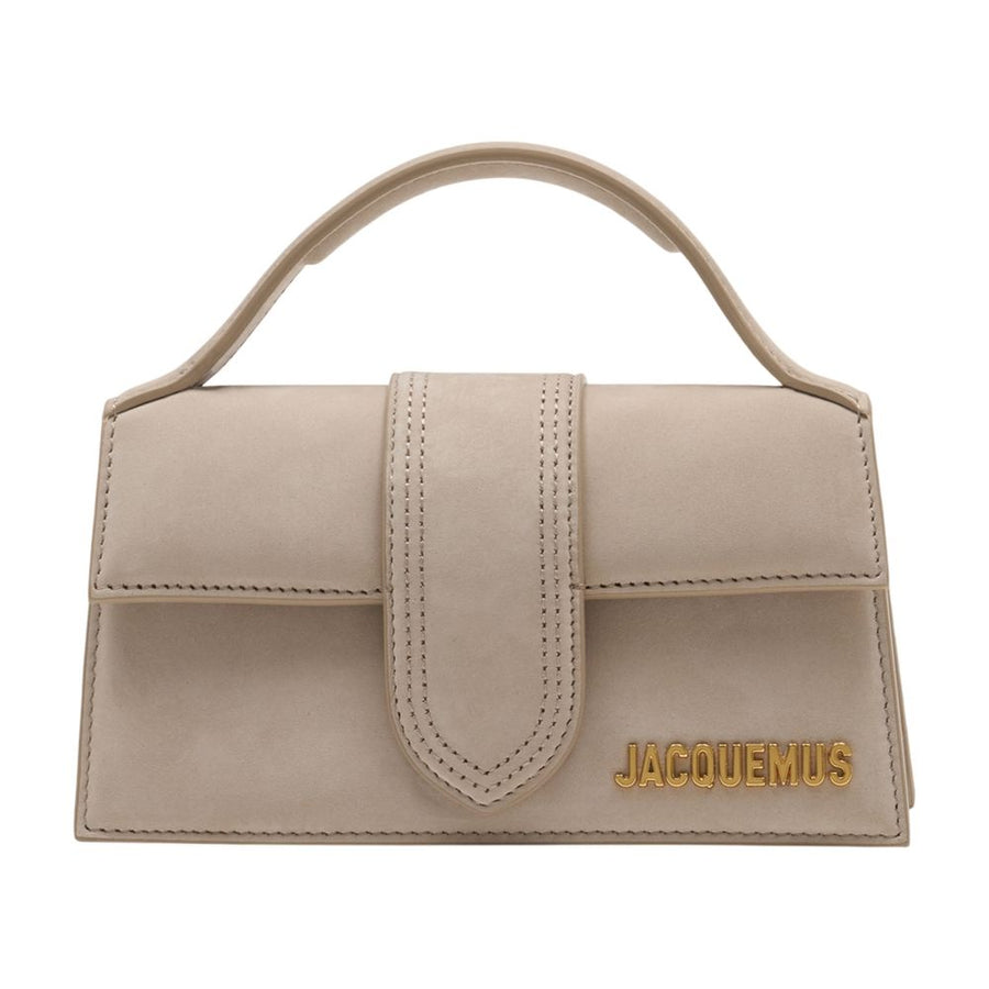 Jacquemus leather top handle bag in beige