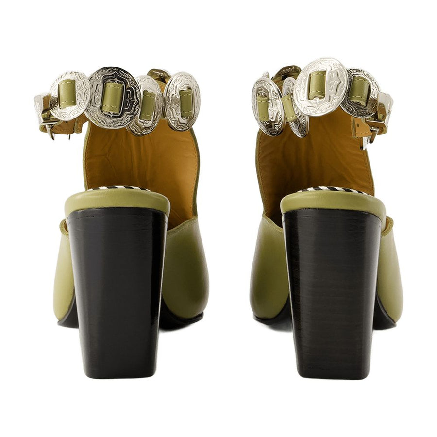 Toga Pulla leather boot in khaki