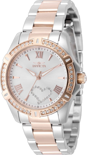 Invicta Stainless steel case and bracelet watch in silver