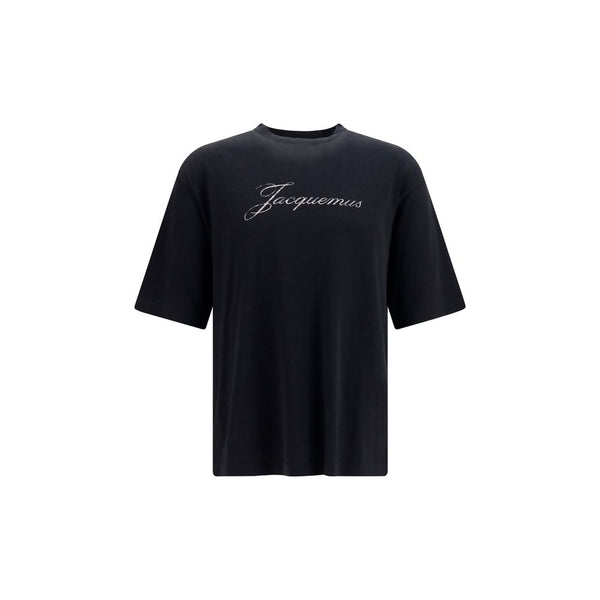 Jacquemus 85% Cotton t-shirt in black