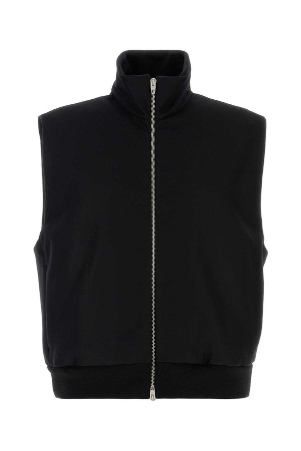 Jil Sander Vest Exterior: 100% Wool vest in black