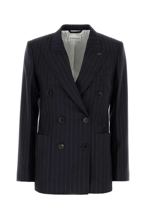 Givenchy Exterior: 100% Wool blazer in navy