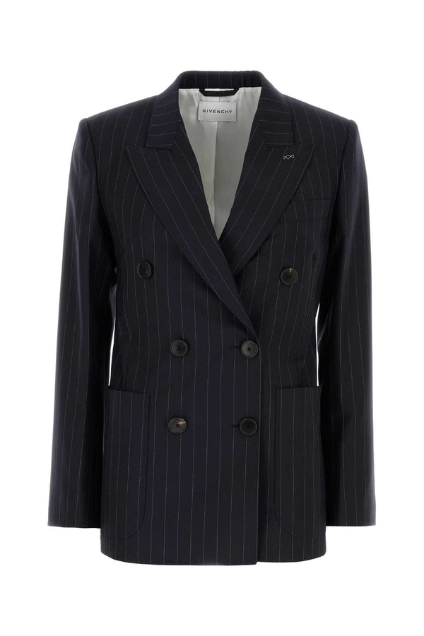 Givenchy Exterior: 100% Wool blazer in navy