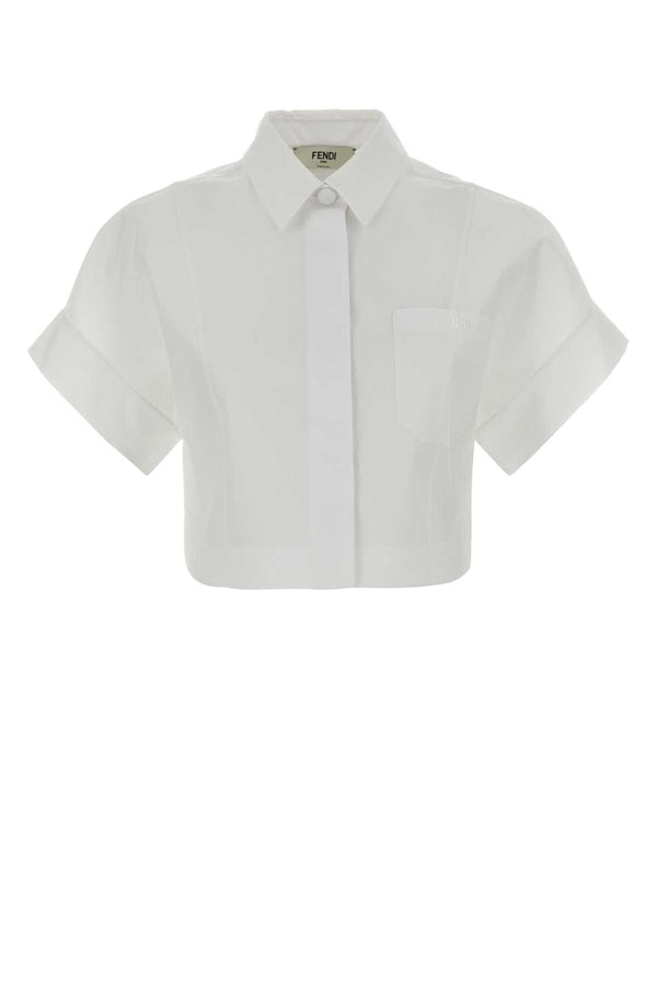 Fendi 100% Cotton shirt in white