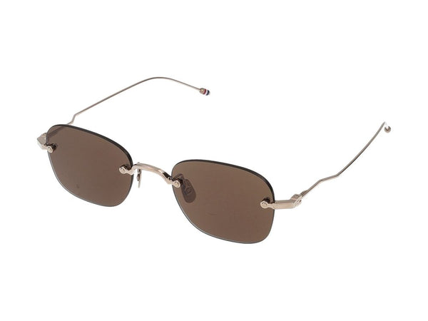 Thom Browne UES961A-G0001-711-49 Acetate/Titanium sunglasses in brown