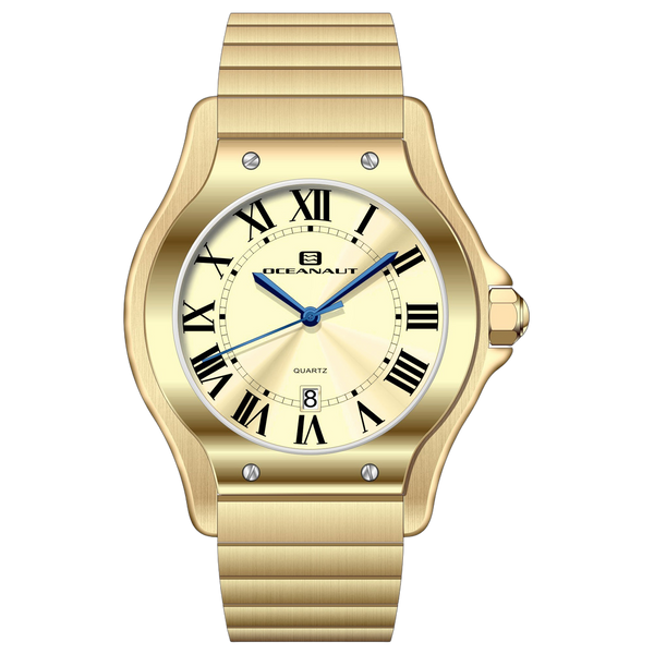 Oceanaut Stainless steel case watch in gold