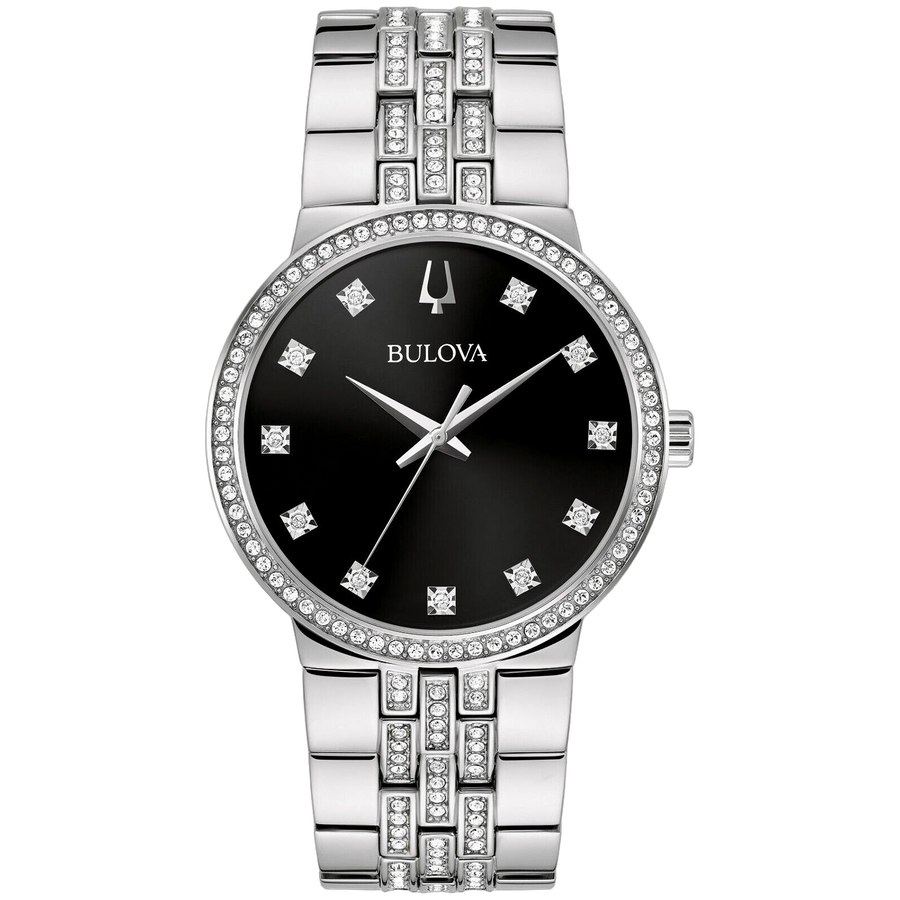 Bulova Stainless steel case watch in black