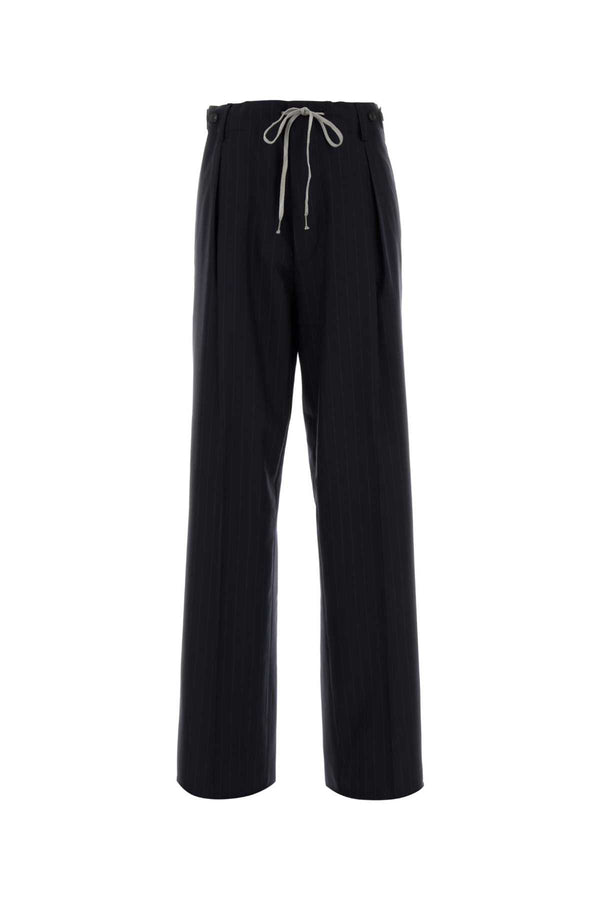 Maison Margiela 100% Wool trousers in black