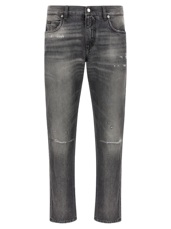Dolce & Gabbana 100% cotton jeans in gray