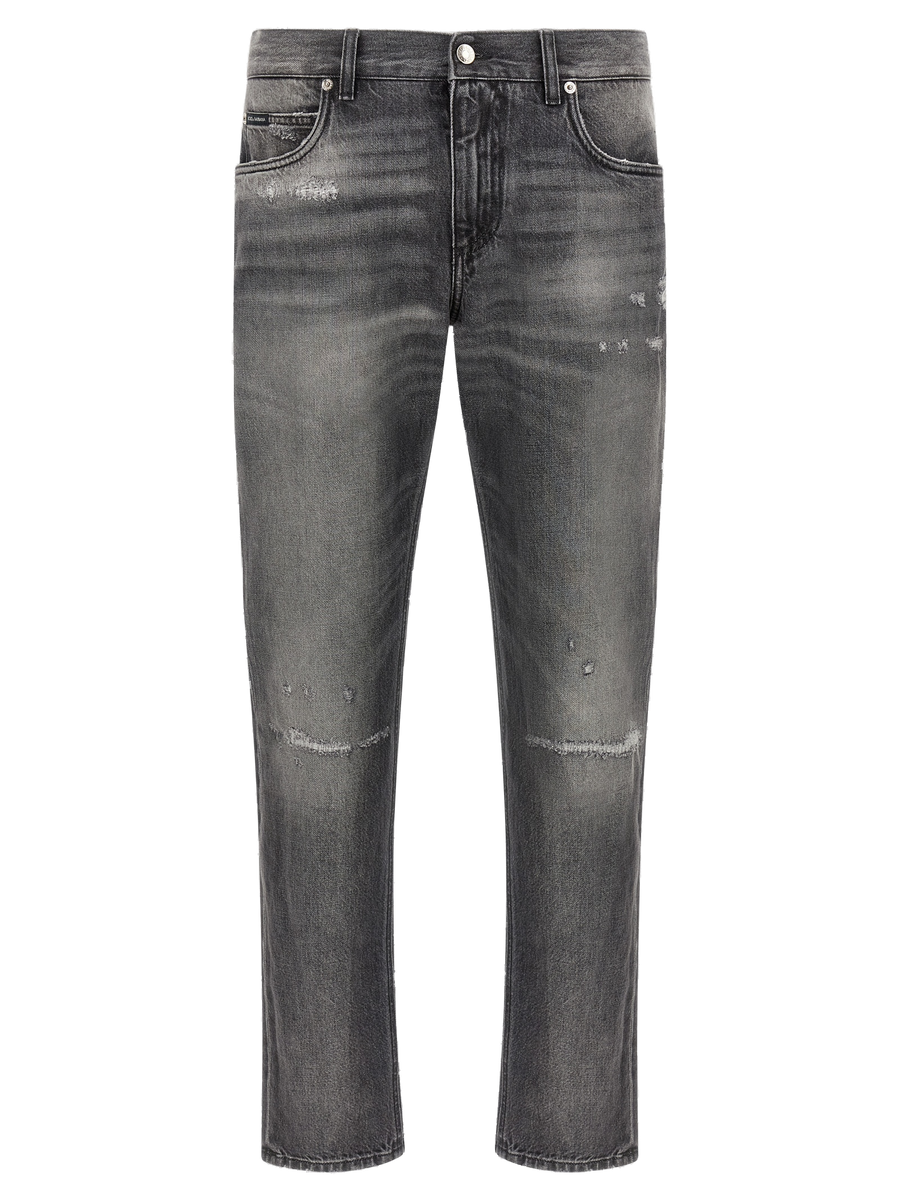 Dolce & Gabbana 100% cotton jeans in gray