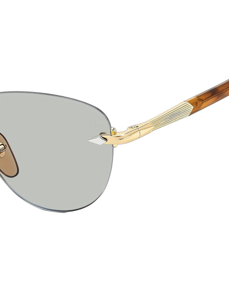 David Beckham DB Metal sunglasses in gold