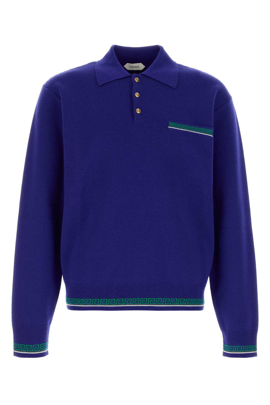 Knit Sweater Greca Tipping Royalblue Felpe