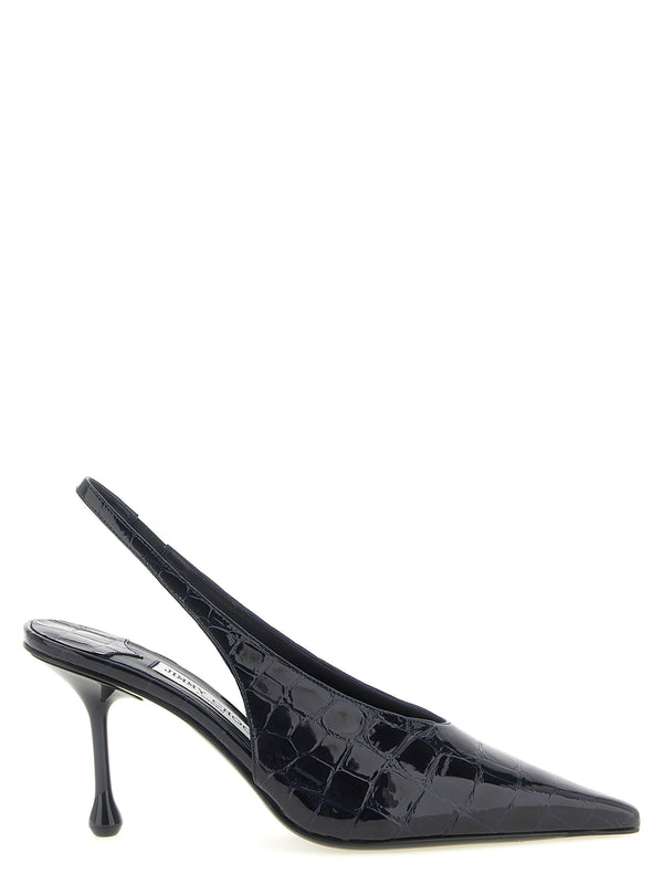 Jimmy Choo 85% Leather slingback heel in navy