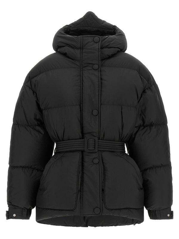 Black Nylon Full-Length Jacket Clothing