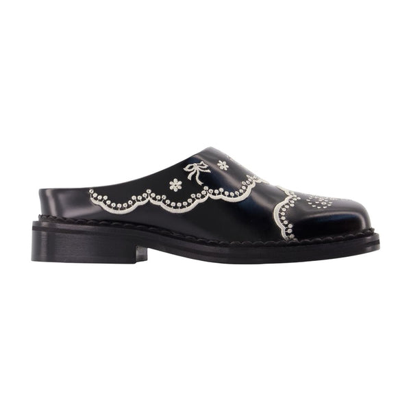 Simone Rocha Calfskin mule in black