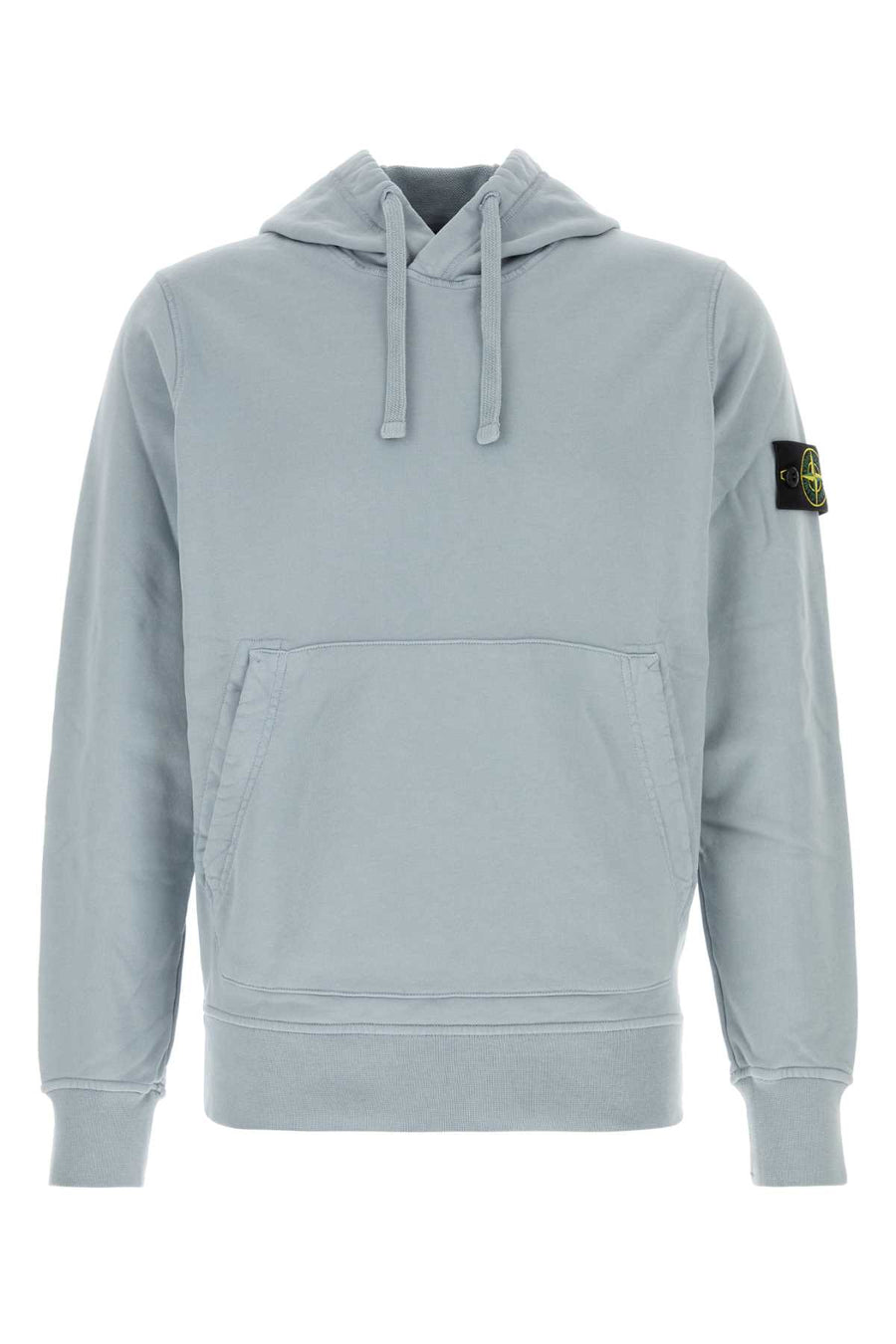 Powder Blue Cotton Sweatshirt Grey Exterior: Felpe
